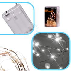 Aga LED Dekorativna Žica 5m 50ks Hladno bela