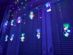 Aga LED svetlobni obesek 3 m 108 LED Multicolor