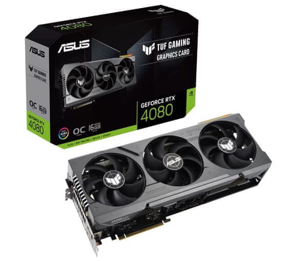 ASUS TUF Gaming GeForce RTX 4080 grafična kartica, 16 GB GDDR6X (TUF-RTX4080-O16G-GAMING)