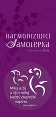 Harmonizirajoča nalepka transparentno "Ljubite in živite in živite in ljubite vsak trenutek do konca." Premer 5 cm