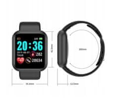 Verk LCD pametna ura silikonska zapestnica Android in iOS L18 bela bluetooth