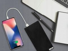 Verk USB 2x powerbank 20000mAh + LED svetilka SLIM črn