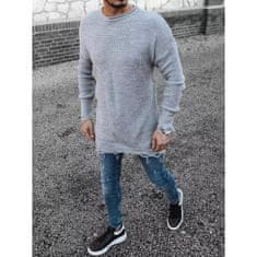 Dstreet Moški pulover HANK svetlo siv wx1963 L