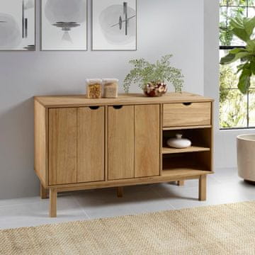 Vidaxl vidaXL Omarica OTTA, 114x43x73,5 cm, masivni bor