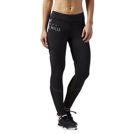 Reebok Hlače obutev za tek črna 182 - 187 cm/XL LM Bonded Tight