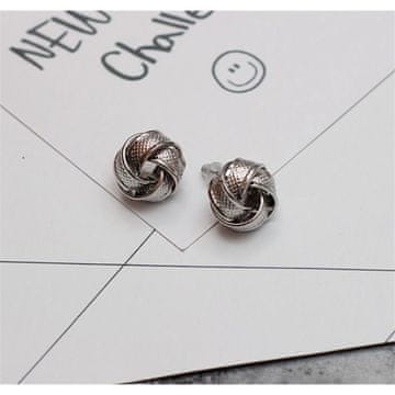 Flamenco Mystique Velike srebrne uhane, dvobarvne, iz splošnih kovin, premer 1,7 cm