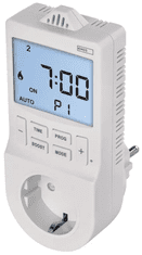 Emos P5660SH termostat za vtičnico s funkcijo digitalnega časovnika 2v1, Schuko