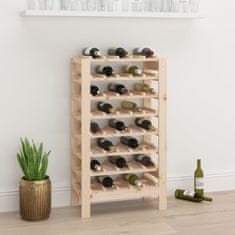 Vidaxl Stojalo za vino 61,5x30x107,5 cm trdna borovina