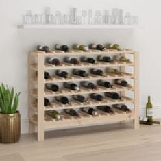 shumee Stojalo za vino 109,5x30x82 cm trdna borovina