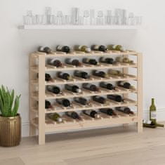 Greatstore Stojalo za vino 109,5x30x82 cm trdna borovina