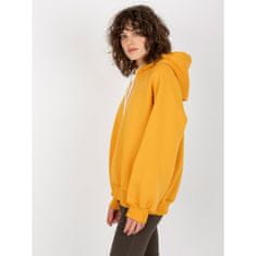 Ex moda Ženski pulover s potiskom na hrbtu COLLETE temno rumen EM-BL-622.60_392481 Univerzalni
