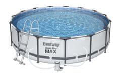 Bestway Bestway Steel Pro Max bazen 457x107 cm + kartušna filtracija in stopnice