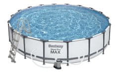 Bestway Steel Pro Max bazen 549x122 cm z filtracijo, stopnicami in pokrivalom