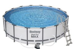Bestway Steel Pro Max bazen 4,88 x 1,22 m + filtracijska črpalka + varnostna lestev