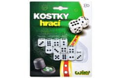 Igralne kocke 1,5 cm 12 kosov - angleška embalaža