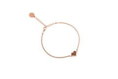 BeWooden Zapestnica Rea Zapestnica Heart rjava S/M 17-21 cm