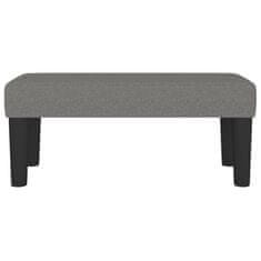 Vidaxl vidaXL Klop, temno siva, 70x30x30 cm, oblazinjena s tkanino