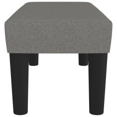 Vidaxl vidaXL Klop, temno siva, 70x30x30 cm, oblazinjena s tkanino