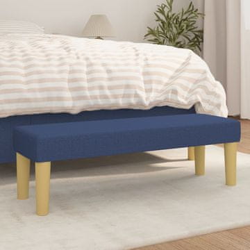 Vidaxl vidaXL Klop, modra, 100x30x30 cm, oblazinjena s tkanino