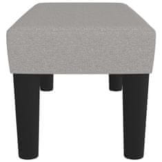 Vidaxl Klop svetlo siva 70x30x30 cm blago