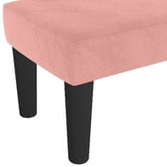 Vidaxl Klop roza 70x30x30 cm žamet