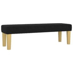 Vidaxl Box spring postelja z vzmetnico črn 200x200 cm blago
