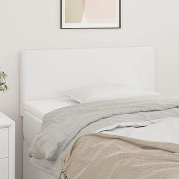Vidaxl vidaXL Vzglavje postelje belo 80x5x78/88 cm umetno usnje