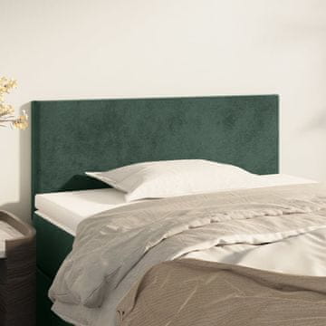 Vidaxl vidaXL Vzglavje postelje temno zeleno 80x5x78/88 cm žamet