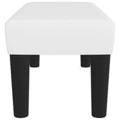 Vidaxl Klop bela 70x30x30 cm umetno usnje