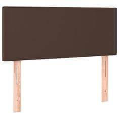 Vidaxl Posteljno vzglavje rjavo 90x5x78/88 cm umetno usnje