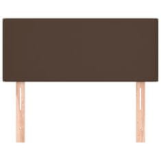 Vidaxl Posteljno vzglavje rjavo 90x5x78/88 cm umetno usnje