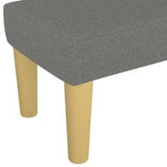 Vidaxl vidaXL Klop, temno siva, 100x30x30 cm, oblazinjena s tkanino