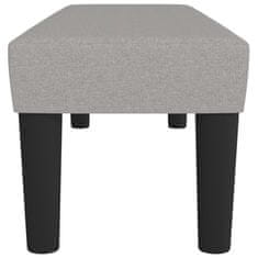 Vidaxl Klop svetlo siva 100x30x30 cm blago