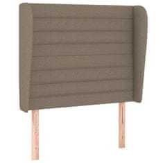 Vidaxl Box spring postelja z vzmetnico taupe 80x200 cm blago