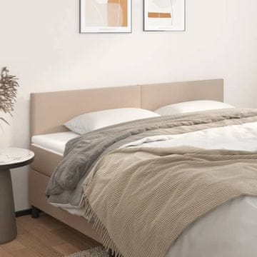 Vidaxl vidaXL Vzglavniki, 2 kosa, kapučino, 90x5x78/88 cm, umetno usnje