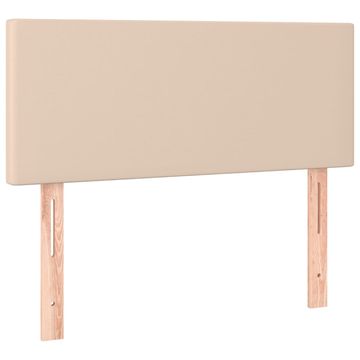 Vidaxl Posteljno vzglavje kapučino 90x5x78/88 cm umetno usnje