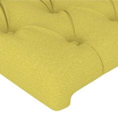 Vidaxl Vzglavje z ušesi zelen 83x23x78/88 cm blago