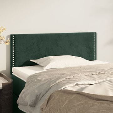 Vidaxl vidaXL Vzglavje postelje temno zeleno 80x5x78/88 cm žamet