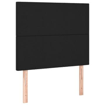 Vidaxl Vzglavje postelje črno 100x5x118/128 cm umetno usnje