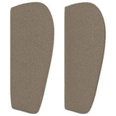 Vidaxl Vzglavje z ušesi taupe 93x23x78/88 cm blago