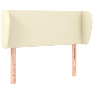 Vidaxl Vzglavje z ušesi krem 103x23x78/88 cm umetno usnje
