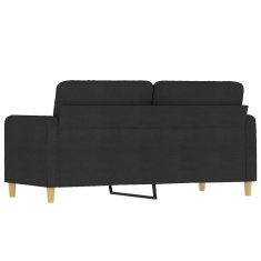 shumee Dvosed črn 140 cm blago