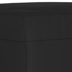 Vidaxl Klop črna 70x35x41 cm tkanina iz mikrovlaken