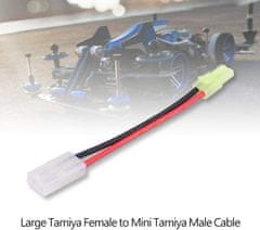 YUNIQUE GREEN-CLEAN 1 kos kabel 16AWG cm 13 Plug Converter Adapter Tamiya Velika ženska na Mini Tamiya moški polnilni kabel