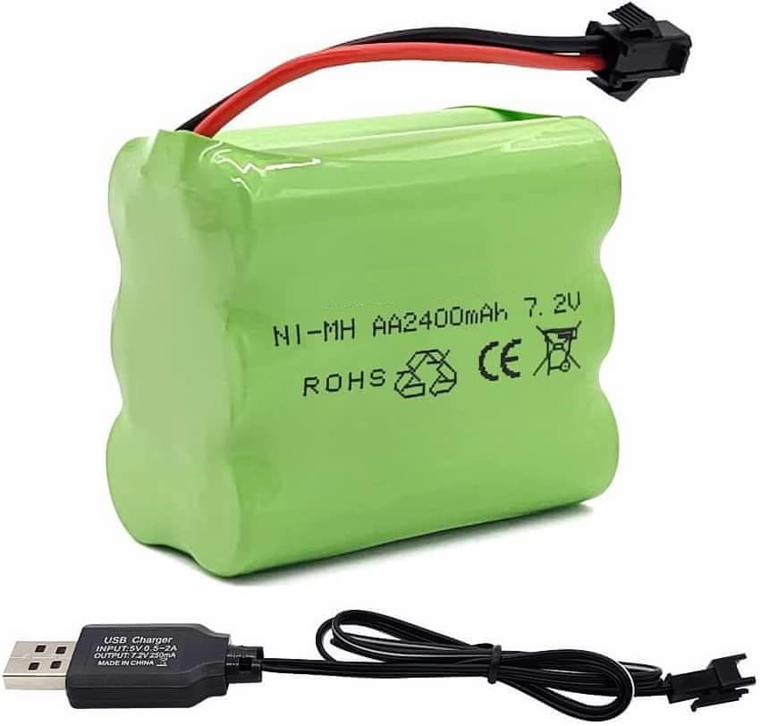 Kit 2 Batteries LiPo 7.4V 1100mAh + Chargeur Pour WLtoys A949 A959 A979 K929 - YUNIQUE