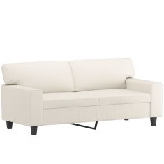 Vidaxl Dvosed krem 140 cm umetno usnje