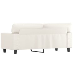 Vidaxl Dvosed krem 140 cm umetno usnje