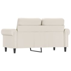 Vidaxl Dvosed krem 120 cm umetno usnje