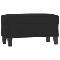 Vidaxl Klop črna 70x35x41 cm tkanina iz mikrovlaken