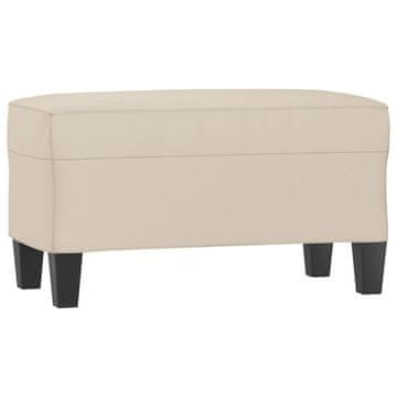 Vidaxl Klop krem 70x35x41 cm tkanina iz mikrovlaken